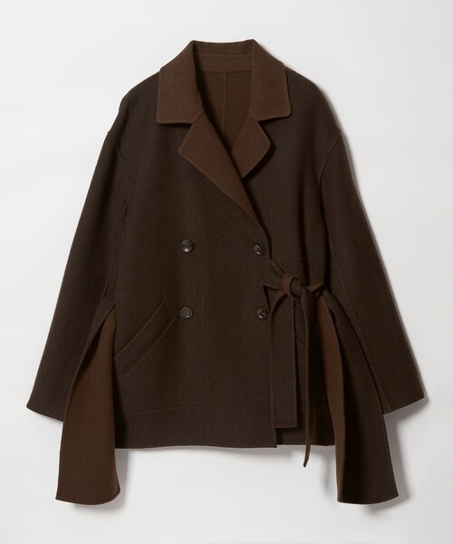 ATTISESSION＞リバーシブル ベルト コート（その他アウター