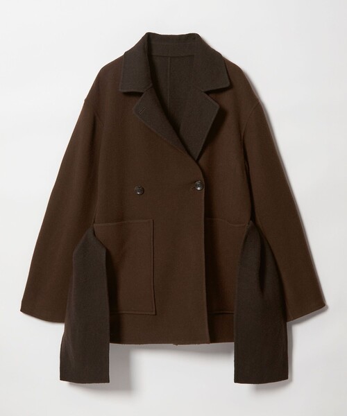 ATTISESSION＞リバーシブル ベルト コート（その他アウター