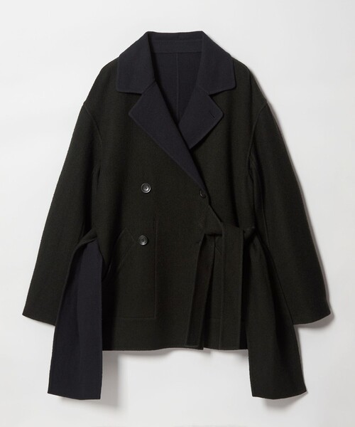 ATTISESSION＞リバーシブル ベルト コート（その他アウター