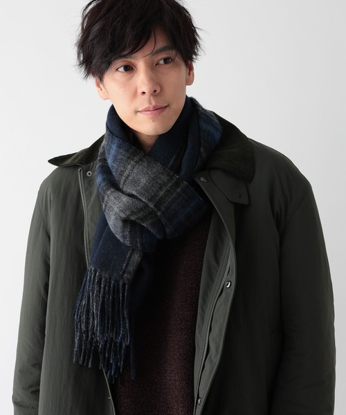 GLOBAL WORK（グローバルワーク）の「ファインタッチリバーシブルマフラー/593191（マフラー・メンズ・グレー/ブルー/ブラック/ブラウン/ネイビー・ONE SIZE）」の6枚目の写真