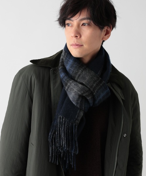 GLOBAL WORK（グローバルワーク）の「ファインタッチリバーシブルマフラー/593191（マフラー・メンズ・グレー/ブルー/ブラック/ブラウン/ネイビー・ONE SIZE）」の7枚目の写真