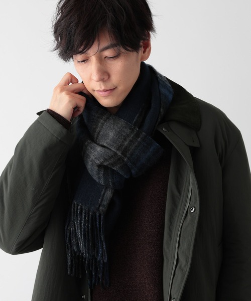 GLOBAL WORK（グローバルワーク）の「ファインタッチリバーシブルマフラー/593191（マフラー・メンズ・グレー/ブルー/ブラック/ブラウン/ネイビー・ONE SIZE）」の8枚目の写真