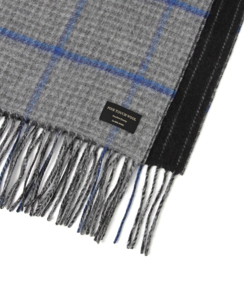 GLOBAL WORK（グローバルワーク）の「ファインタッチリバーシブルマフラー/593191（マフラー・メンズ・グレー/ブルー/ブラック/ブラウン/ネイビー・ONE SIZE）」の14枚目の写真