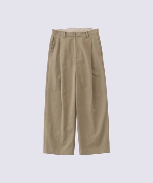 URU TOKYO（ウルトーキョー）の「【URU TOKYO】1 TUCK PANTS（その他パンツ・メンズ・ダークネイビー/ベージュ・1/2）」の2枚目の写真