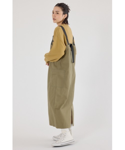 RODEO CROWNS WIDE BOWL（ロデオクラウンズワイドボウル）の「フロントジップジャンパースカート（ジャンパースカート・レディース・ブラック/ブルー/カーキ・FREE）」の10枚目の写真