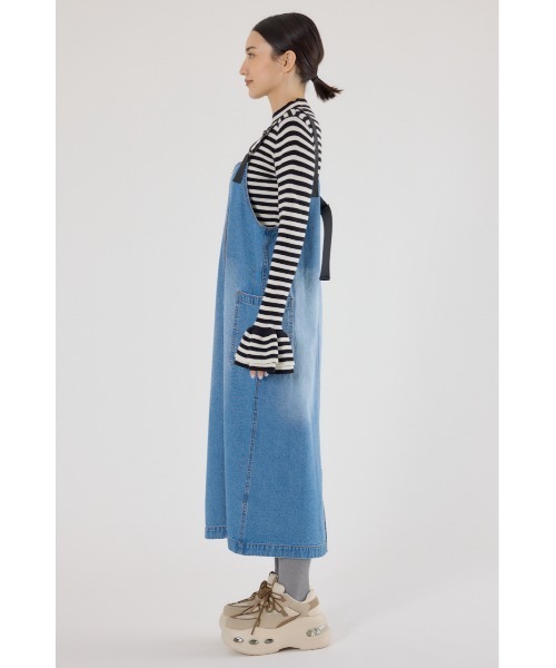 RODEO CROWNS WIDE BOWL（ロデオクラウンズワイドボウル）の「フロントジップジャンパースカート（ジャンパースカート・レディース・ブラック/ブルー/カーキ・FREE）」の18枚目の写真