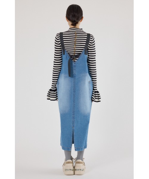 RODEO CROWNS WIDE BOWL（ロデオクラウンズワイドボウル）の「フロントジップジャンパースカート（ジャンパースカート・レディース・ブラック/ブルー/カーキ・FREE）」の19枚目の写真