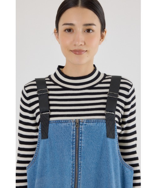 RODEO CROWNS WIDE BOWL（ロデオクラウンズワイドボウル）の「フロントジップジャンパースカート（ジャンパースカート・レディース・ブラック/ブルー/カーキ・FREE）」の20枚目の写真