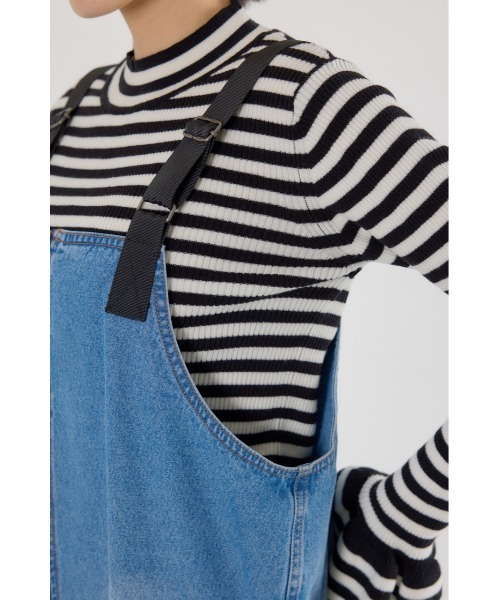 RODEO CROWNS WIDE BOWL（ロデオクラウンズワイドボウル）の「フロントジップジャンパースカート（ジャンパースカート・レディース・ブラック/ブルー/カーキ・FREE）」の21枚目の写真