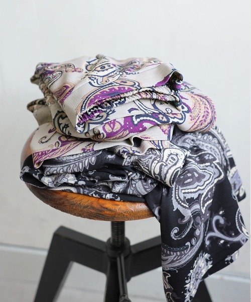 antiqua(アンティカ)の「ペイズリー柄 パンツ(その他パンツ・レディース・グレー系その他/ブラック・ONESIZE)」の13枚目の写真