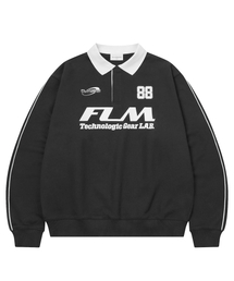 FLM ビッグロゴスウェットシャツ-ブラック