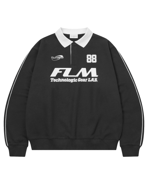 F.ILLUMINATE(フィルミネイト)の「FLM ビッグロゴスウェットシャツ-ブラック(スウェット・レディース・その他・SMALL/MEDIUM/LARGE)」の1枚目の写真