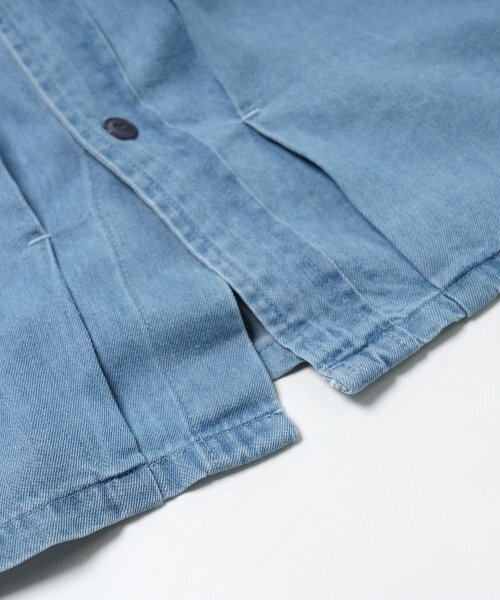 FRIZMWORKS(フリズムワークス)の「TENCEL DENIM TRUCKER HALF SHIRT _ LIGHT BLUE(シャツ/ブラウス・レディース・その他・MEDIUM/LARGE)」の6枚目の写真