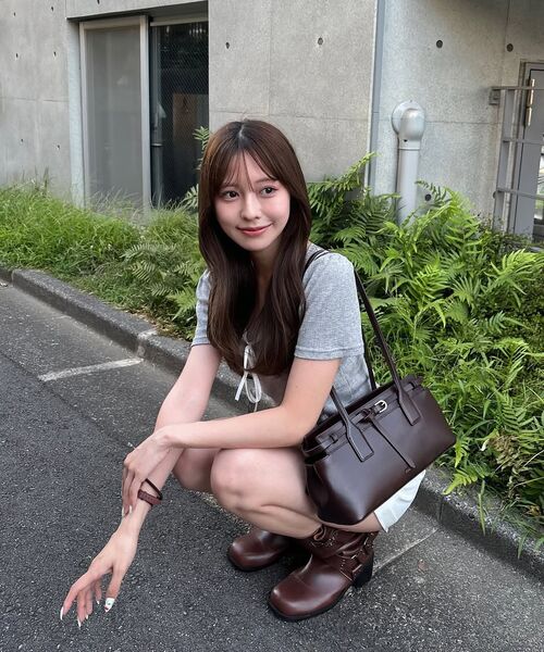 MUSINSA STANDARD WOMAN（ムシンサスタンダードウーマン）の「ウィメンズヒドゥンバンディングショートスラックス[ホワイト]（その他パンツ・レディース・その他・34/32/30/31/26/27/28/29）」の9枚目の写真