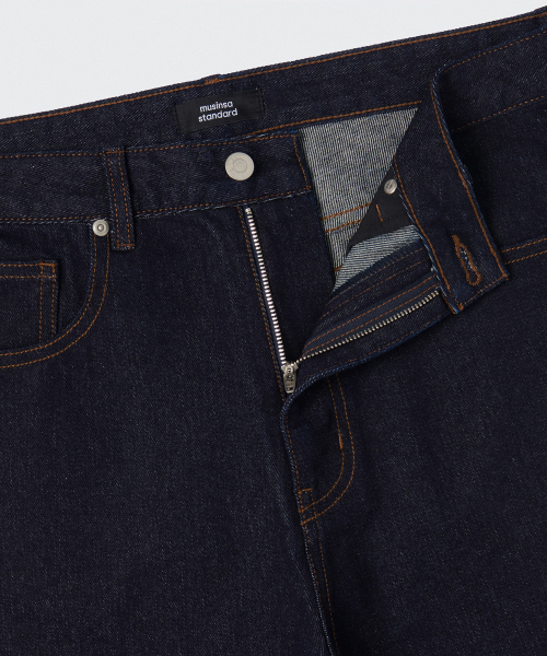 MUSINSA STANDARD（ムシンサスタンダード）の「ビッグワイドデニムパンツ [ディープインディゴ]（デニムパンツ・メンズ・その他・40/38/42/36/34/32/30/31/33/26/27/28/29）」の3枚目の写真