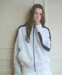 SALT AND CHOCOLATE（ソルトアンドチョコレート）の「Track Top Jersey Melange Gray 4W241D003（ナイロンジャケット）」
