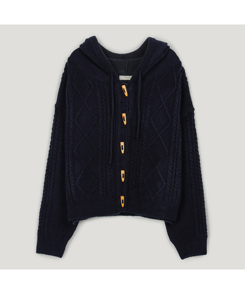 セール】Nev Toggle Hooded Knit Cardigan（カーディガン/ボレロ