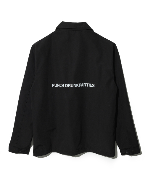 PUNCH DRUNK PARTIES(パンチドランクパーティーズ)の「Circle Logo Coach Jacket (BLACK)(ナイロンジャケット・レディース・その他・3/1/2)」の2枚目の写真