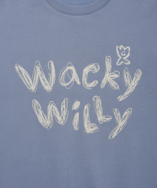 Wacky WiLLy(ワッキーウィリー)の「タイポ刺繍裏起毛スウェットブルー(スウェット・レディース・その他・SMALL/MEDIUM/LARGE/X-LARGE)」の5枚目の写真