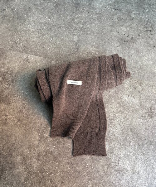 DouDou（ドゥドゥ）の「ウールマルチWAYストール（ストール/ショール・レディース・オフホワイト/チャコールグレー/ブラウン・FREE）」の13枚目の写真