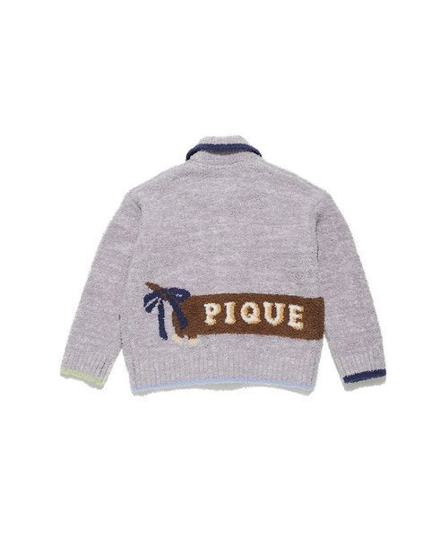 KIDS】ベビモコダックスフンドジャガードカーディガン（ルームウェア