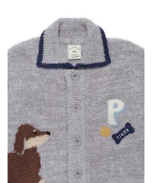 ジェラートピケ ベビモコダックスフンドジャガードカーディガン KIDS】ベビモコダックスフンドジャガードカーディガン（ルームウェア