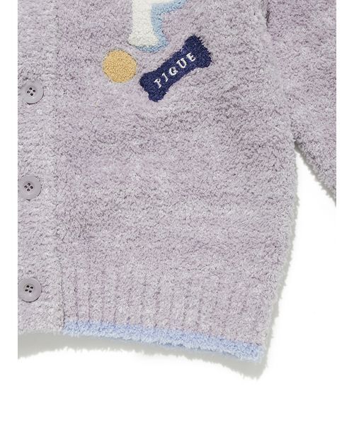 ベビモコダックスフンドジャガードカーディガン KIDS】ベビモコダックスフンドジャガードカーディガン（ルームウェア