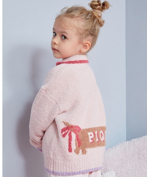 ベビモコダックスフンドジャガードカーディガン gelato pique｜ベビモコダックスフンドジャガードカーディガン