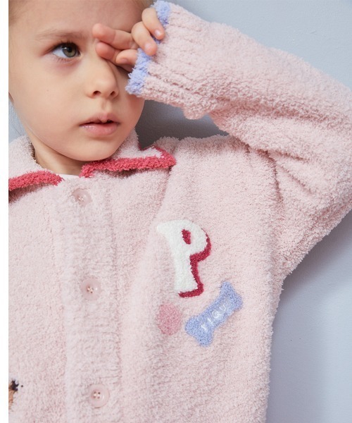セール】【KIDS】ベビモコダックスフンドジャガードカーディガン