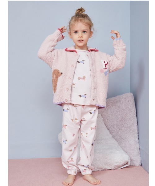 ジェラートピケ ベビモコダックスフンドジャガードカーディガン ベビモコダックスフンドジャガードカーディガン｜ジェラートピケの通販