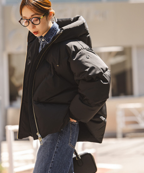 DUNO（デュノ）の「《追加2・NOBLE別注》DUNO/デュノ PEGGIE(ペギー)（ダウンジャケット/コート・レディース・ブラック/ブラウン・SMALL/MEDIUM）」の9枚目の写真
