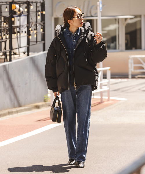 DUNO（デュノ）の「《追加2・NOBLE別注》DUNO/デュノ PEGGIE(ペギー)（ダウンジャケット/コート・レディース・ブラック/ブラウン・SMALL/MEDIUM）」の13枚目の写真
