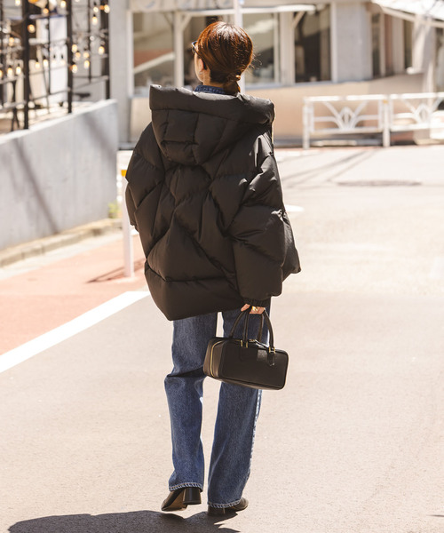 DUNO（デュノ）の「《追加2・NOBLE別注》DUNO/デュノ PEGGIE(ペギー)（ダウンジャケット/コート・レディース・ブラック/ブラウン・SMALL/MEDIUM）」の14枚目の写真