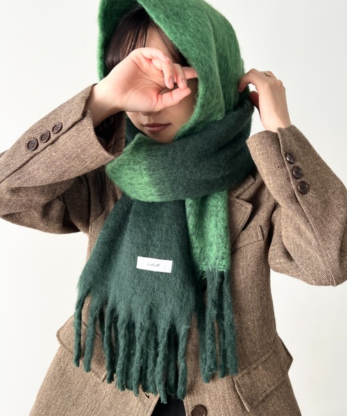 セール】【動画あり】【UNISEX】全9色 バイカラー ボリューム フリンジ