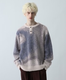 HARE | グラデヘンリーネックニット(HARE)(ニット/セーター)