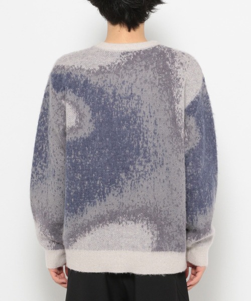 HARE（ハレ）の「グラデヘンリーネックニット(HARE)（ニット/セーター・メンズ・ブラック/グレー/レッド・FREE）」の18枚目の写真