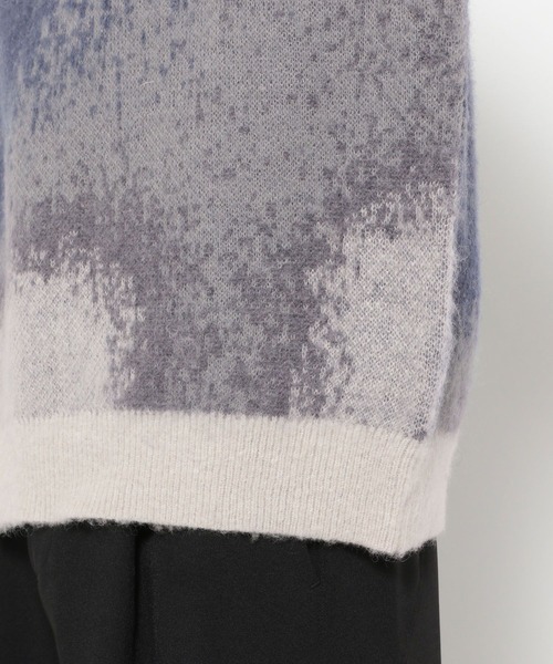 HARE（ハレ）の「グラデヘンリーネックニット(HARE)（ニット/セーター・メンズ・ブラック/グレー/レッド・FREE）」の22枚目の写真
