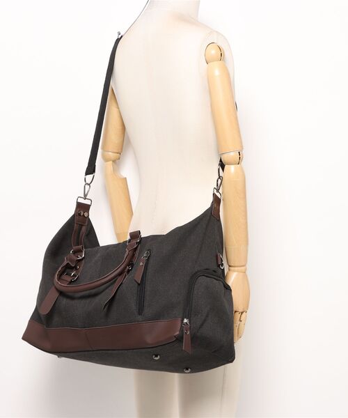 Port（ポート）の「【 Port / ポート 】 キャンバス ビッグ ショルダーボストンバッグ #_（ボストンバッグ・レディース・ホワイト/ブラック/カーキ・FREE）」の10枚目の写真