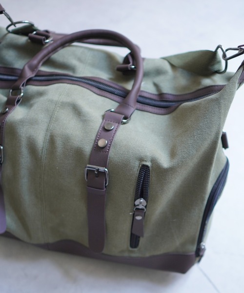 Port（ポート）の「【 Port / ポート 】 キャンバス ビッグ ショルダーボストンバッグ #_（ボストンバッグ・レディース・ホワイト/ブラック/カーキ・FREE）」の6枚目の写真