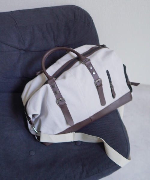 Port（ポート）の「【 Port / ポート 】 キャンバス ビッグ ショルダーボストンバッグ #_（ボストンバッグ・レディース・ホワイト/ブラック/カーキ・FREE）」の9枚目の写真