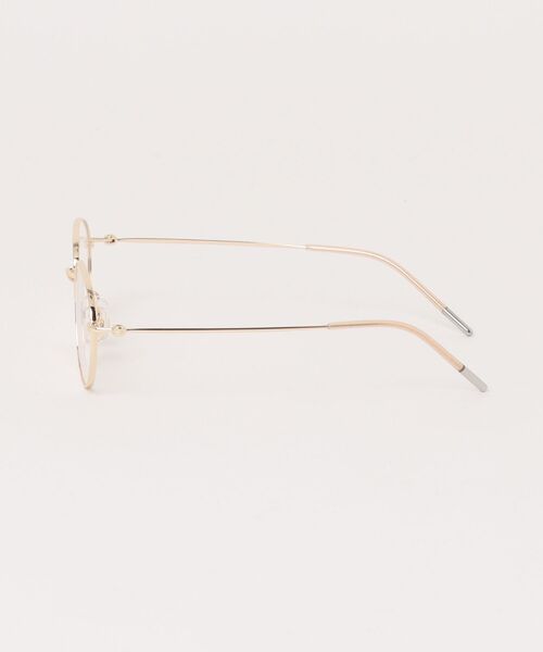 JUMELLE（ジュメロ）の「スリムフレームメガネ（メガネ・レディース・ゴールド・FREE）」の3枚目の写真