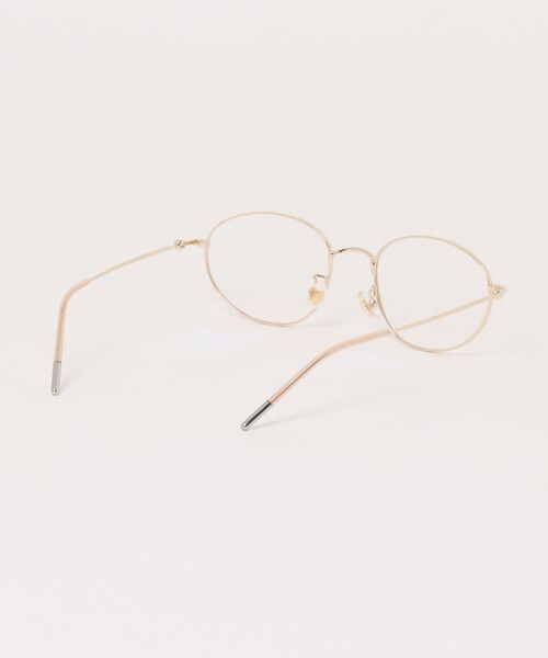 JUMELLE（ジュメロ）の「スリムフレームメガネ（メガネ・レディース・ゴールド・FREE）」の4枚目の写真