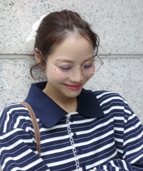 JUMELLE（ジュメロ）の「スリムフレームメガネ（メガネ・レディース・ゴールド・FREE）」の11枚目の写真