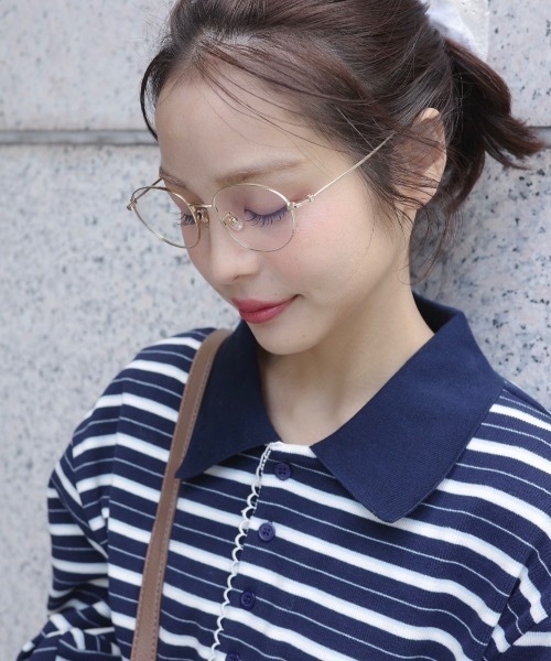 JUMELLE（ジュメロ）の「スリムフレームメガネ（メガネ・レディース・ゴールド・FREE）」の12枚目の写真