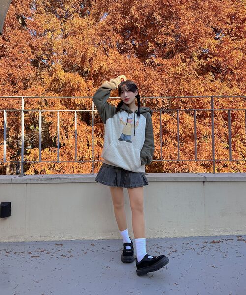 LAUGHER（ラファー）の「[PAT&MAT] モーションパットレグランフード - カーキ / オートミール（パーカー・レディース・その他・LARGE/MEDIUM/X-LARGE）」の15枚目の写真