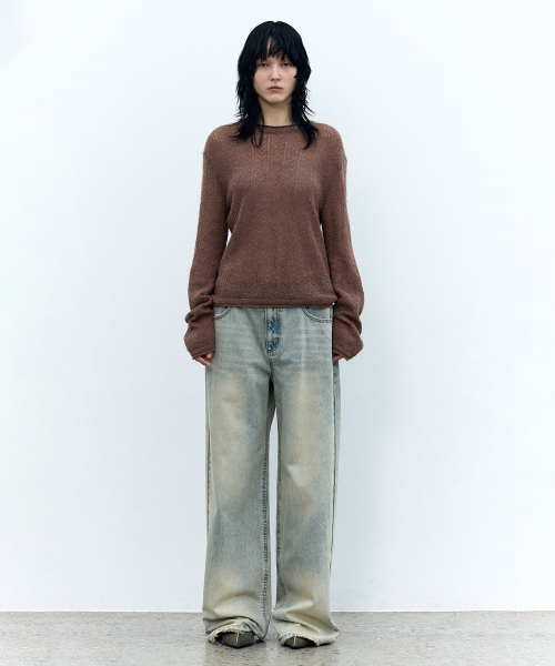 INSILENCE WOMEN(インサイレンスウーマン)の「ラスティックウールニット ブラウン(ニット/セーター・レディース・その他・SMALL)」の3枚目の写真