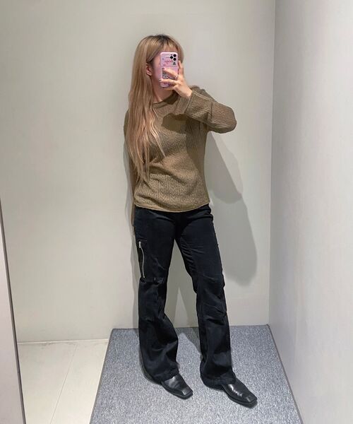 INSILENCE WOMEN(インサイレンスウーマン)の「ラスティックウールニット ブラウン(ニット/セーター・レディース・その他・SMALL)」の8枚目の写真