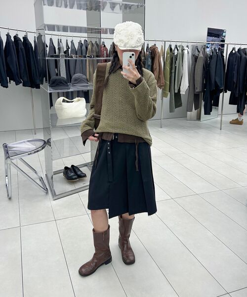 INSILENCE WOMEN(インサイレンスウーマン)の「ラスティックウールニット ブラウン(ニット/セーター・レディース・その他・SMALL)」の15枚目の写真
