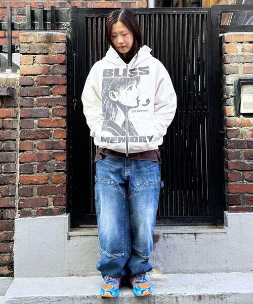 QT8 GARMENTS(キューティーエイトガーメント)の「RG Bliss ウォッシュド ジップアップ パーカー(ブラック)(パーカー・レディース・その他・MEDIUM/LARGE/X-LARGE)」の5枚目の写真