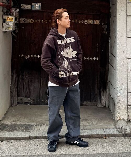 QT8 GARMENTS(キューティーエイトガーメント)の「RG Bliss ウォッシュド ジップアップ パーカー(ブラック)(パーカー・レディース・その他・MEDIUM/LARGE/X-LARGE)」の7枚目の写真